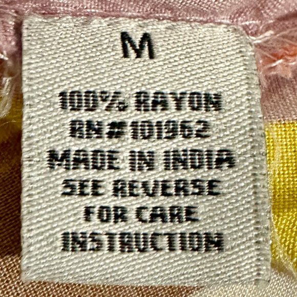 Chances R Midi Dress Women' Size M Multicolor Striped Print Slip On Boho Indie - Picture 5 of 11